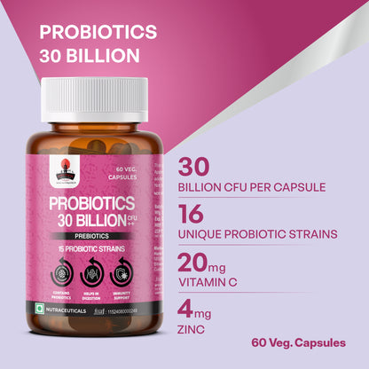PROBIOTICS WITH VITAMIN C AND ZINC