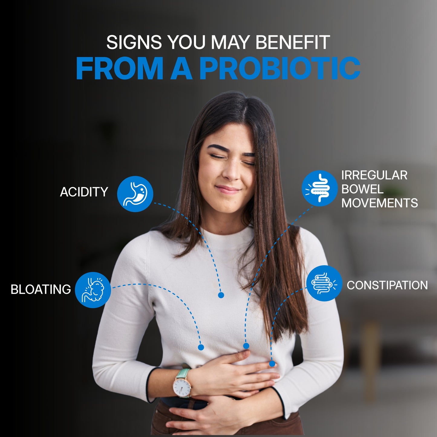 ROLE OF PROBIOTICS TO CONTROL ACIDITY, IBS, BLOATING & CONSTIPATION
