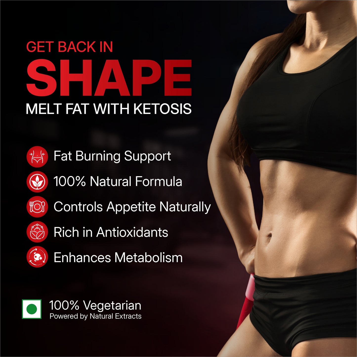 100% NATURAL FORMULA FOR KETO FAT BURNER